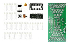 /HH/5V Elektronisk Timglas DIY Kit Rolig Elektrisk Produktionssats Noggrann Med LED-Ljus Dubbla Lager P (Grön)