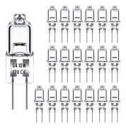 [XJ] G4 halogenlampor 10W 12V - Varmvit - 20-pack 10W 10W 20st