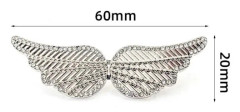 2 ST Byxor Midjespännare Knappnålar SILVER ÄNGELVINGS ÄNGEL silver Ängelvingar-Ängelvingar