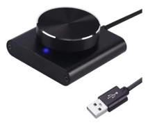 /EA/USB-volymkontroll Förlustfri PC-datorhögtalare Volymkontrollvred Justerare Digital kontroll wit