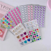 /EA/WABJTAM 9 st Akryl Giftfria Glänsande Diamantklistermärken