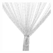 Vit trådgardin 100 cm x 200 cm - gardiner