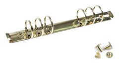 /EA/ 2 st A5 Anteckningsböcker 6-håls Ringpärmmekanismer 3 cm Diameter Guld Färg Metallklämma Ringpärm DIY Fyllpappersförvaringsmapptillbehör