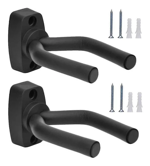 /EA/10-pack gitarrställ väggmonterade gitarrhängare svart kort gitarrställ för akustisk gitarr, klassisk gitarr, elgitarr, basgitarr,