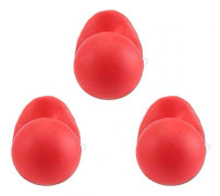 3 st Röda Clowner Näsor Tjutande Pipande Clownnäsa med Elastiskt Rep för Vuxna Halloween Cosplay Kostym