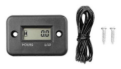 Timräknare med batteri Timer LCD Digital Display RPM Bil Motorcykel Jet Ski Båt Mätare Räknare Varvräknare Motorverktyg