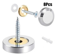 /EA/8 stycken spegelskruvar dekorativa lock 25MM 25mm