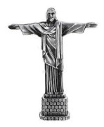 Jesus Figur Skrivbordslegering Jesus Staty Kristen Jesus Skulptur Heminredning Silver