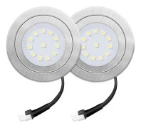 2-pack 1,5W Spiskåpslampor, 12VDC Köksfläktlampor, Ersättning för 20W Halogenlampor i Köket