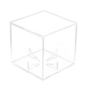 1 st Tennisboll Fodral Transparent Fyrkantig Akryl Baseboll Display Stativ Förvaringslåda Hållare För Spelare Fan