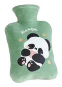 1 st plysch handvärmare, sammet, 2L, pandamönster