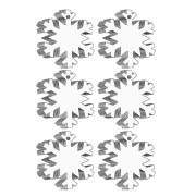 50 st Akryl Juldekorationer Blanka Transparenta Snöflingor Akryl