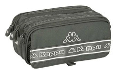 Tredubbel Carry-all Kappa Basics Grå 21,5 x 10 x 8 cm