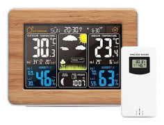 Breeze WiFi Väderstation, Trådlös Väderstation med Utomhussensor, 7 i 1 Multifunktionell WiFi Väderstation med Sensor[945] Brown Brown