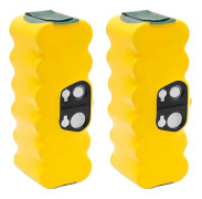 Ersättningsbatteri, 6000mAh kapacitet, kompatibelt med iRobot Roomba-serien, 2 6.0Ah NI-MH, 14.4 V