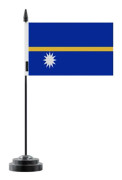 Bordskydd - Nauru - 14 x 21 cm - Polyester - Plaststång - Tryck på Framsidan/ Baksidan Flerfärgad
