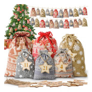 Adventskalender Fyllning 24 Adventskalender DIY Fyllning Julkalender Självfyllande Tyg Adventskalender Tränummer