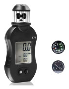 Digital Mini LCD Vindhastighetsmätare, Yf-876 Praktisk och Portabel Väderstation med Vindhastighetsenhetskonvertering & Max Hold-funktion för Drönarflygning