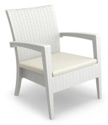 Miami Solstolar vit 76x72x89 vit plastplast