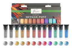 Nassau - Acrylic Metallic paint - 12x36 ml (AR0768/GE)