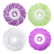 4-pack Clean Twist Disc Mop Replacement Head, Reusable Microfiber