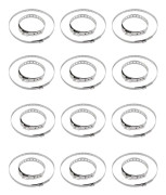 Drivaxelklämmor 41 mm och 127 mm, justerbar drivaxel i rostfritt stål 24 st
