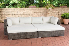 Terrassa lounge säng krämvit 165 x 280 x 62 cm