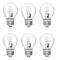 E27 Halogenlampor 28W G45 Glas Dimbar Varmvit 2700K Golfbollsformad Lampa Edison Skruv Lampa Klar Skärm för Ljuskrona (6-pack)_yu