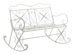 B�nk galen vit 94,5x118x94 vit metall