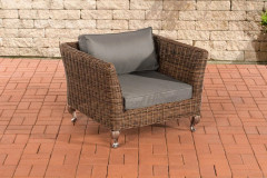 F�t�lj Moss J�rn Gr� melerad brun 80x85x64 melerad brun plast aluminium
