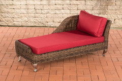 Recamiere Moss Ruby Red 69 x 147 x 64 cm 1