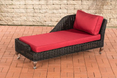Recamiere Moss Ruby Red 69 x 147 x 64 cm 3
