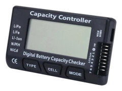 Digital Kapacitetskontroll Spänningstestare Detektor för LiPo Li-ion LiFe NiMH / NiCd Batteri - RAC