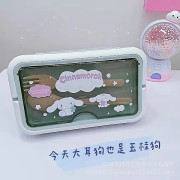 Born Pretty Sanrios Kuromi Cinnamoroll Mymelody Kawaii Anime Cartoon Mikrovågsugnslunchlåda med Sked Spispinnar 2/3 Koppar Lunchbehållare