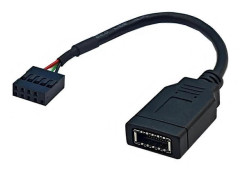 USB 9PIN till Typ-C Frontpanelkabel USB 9PIN till TYPE-E KEY-A Adapterkabel USB Frontpaneladapterkabel_Supergåva