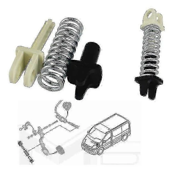 Kopplingspedal reparationssats med returfjäder, kompatibel med Renault Trafic II, Vauxhall Vivaro A, Nissan Primastar - 1 styck