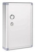 Skåp med 24 nycklar, silver, 31,75 x 21,59 x 6,22 cm