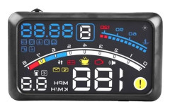 Universal Hud Bil Head Up Display Hastighetsbegränsning Mph/Km/H Plug Play-Dba