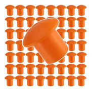 80 st Armeringsjärnsskydd, Svampformade Armeringsjärnsskydd, Orange Armeringsjärnsskydd För Armeringsjärnspålar, Armeringsjärn Storlek