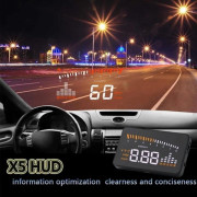 X5 HUD Alarm 3" Head Up Display Varningssystem Vindruta Hastighetsvisningskit -LAV