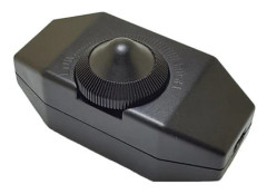 1A 220Vac Design Dimbar LED Dimmer (Rotary Dimmer) Dimbar LED, På/Av, 110-220V, Inline Switch, Svart