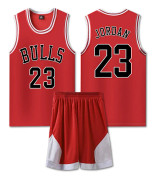 #23 Michael Jordan BaskettrÖja Set Bulls Uniform fÖr barn Vuxna W Red 2XL (170-175CM)