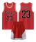 #23 Michael Jordan Baskettröja Set Bulls Uniform för barn Vuxna Red Red 24 (130-140CM)