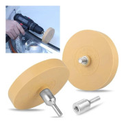 2 Stycken Hjulraderingsdekal, med 1x adapter för professionell borttagning av filmer och limrester på fordon, bilar eller motorcyklar (88mm)