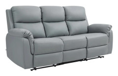 Liggande 3-sits soffa, konstläder, mörkgrå