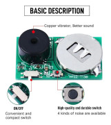 Irriterande Pipande Kontorslinje / Skämt / Ljudmaskin / Irriterande Knepig Cricket PCB