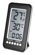 LCD/Digital Trådlös Inomhus/Utomhus Termometer Klocka Temperaturmätare Med Sändare