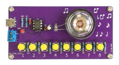 NE555 Elektronisk Piano Kit 8 Steg Musikalisk Not Rolig DIY Lödningsövning Kretskort Lösa Delar Som Visas