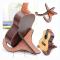 17*20.4*25 Gitarr Stativ Trägolv Stativ Ställbart Gitarrstativ Klassisk Akustisk Gitarrstativ