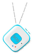 V28 Halsband GSM Mini LBS WiFi AGPS Tracker SOS Kommunikator Blå
